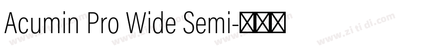 Acumin Pro Wide Semi字体转换